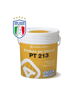 Idropittura traspirante e semilavabile PT 213 bianca 5 lt-Fassa Bortolo