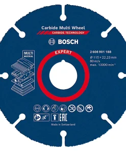 BOSCH disco di taglio Carbide techonoly 115mm X 22,23 universale per qualsiasi materiale
