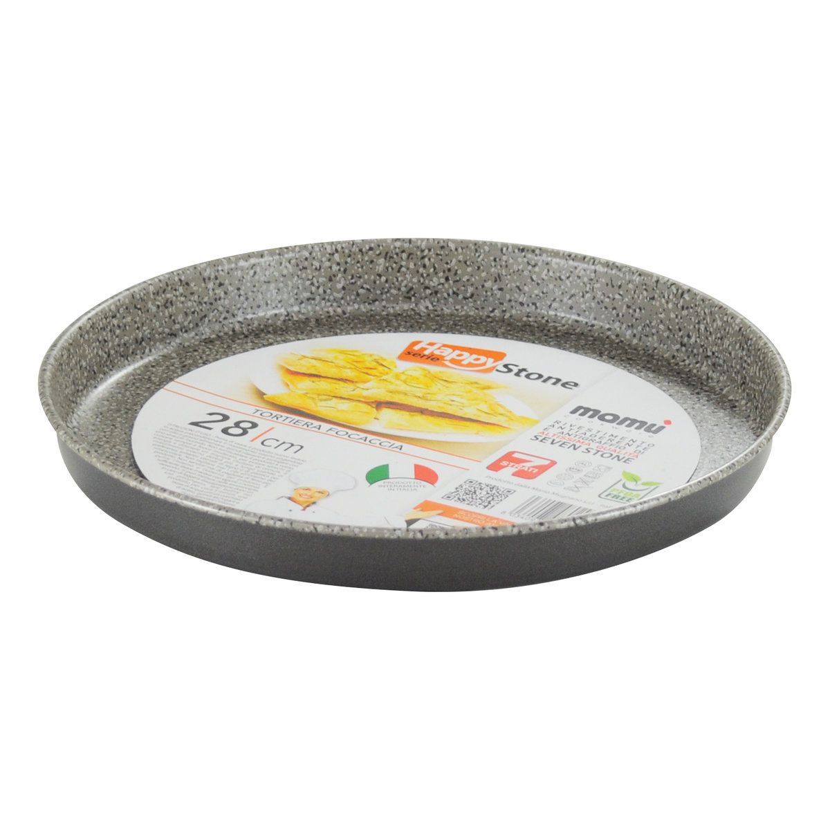 Tortiera focaccia cm.38 rivestimento antiaderente e antigraffio