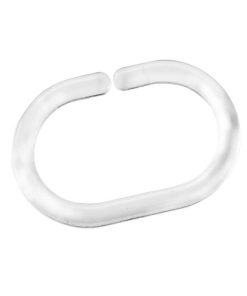 FERIDRAS set 12 ganci trasparenti per tende doccia